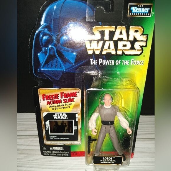 Star Wars The Power Of The Force Freeze Frame Lobot Action Figure Vintage 1998 - Picture 9 of 9